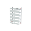DIN rail mounting devices module, 750 mm x 500 mm x 120 mm , 5 rows , 1 GU , Field width: 2
