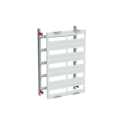 DIN rail mounting devices module, 750 mm x 500 mm x 120 mm , 5 rows , 1 GU , Field width: 2