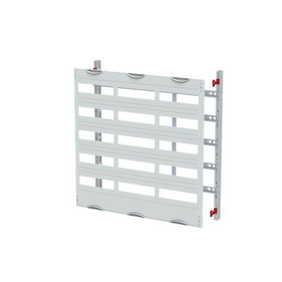 DIN rail mounting devices module, 750 mm x 750 mm x 120 mm , 5 rows , 1 GU , Field width: 3