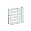 DIN rail mounting devices module, 750 mm x 750 mm x 120 mm , 5 rows , 1 GU , Field width: 3