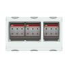 NH2-fuse switch disconnector module, 450 mm x 750 mm x 225 mm , 00 GU , Field width: 3