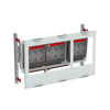 NH2-fuse switch disconnector module, 450 mm x 750 mm x 225 mm , 00 GU , Field width: 3