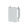 Busbar system 185 mm NH-switch disconnector module, 750 mm x 500 mm x 625 mm , 1 GU , Field width: 2