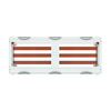 Busbar system 60 mm horizontal module, 300 mm x 750 mm x 225 mm , 000 GU , Field width: 3