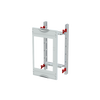 Busbar system 60 mm vertical module, 450 mm x 250 mm x 200 mm , 00 GU , Field width: 1