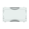 N/PE busbar and terminals horizontal module, 150 mm x 250 mm x 200 mm , 0 rows , 0000 GU , Field width: 1