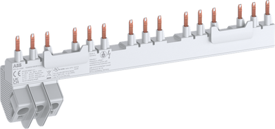 PS1-5-1-65K 3-phase busbar 5x MS132-K + 1 lateral aux.contact, 65A