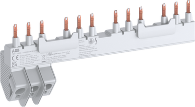 PS1-4-1-65K 3-phase busbar 4x MS132-K + 1 lateral aux.contact, 65A