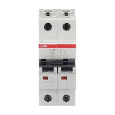 Miniature Circuit Breaker - ST200M - 2P - 15 A - K