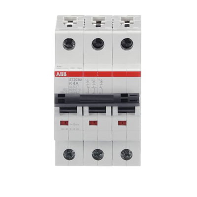 Miniature Circuit Breaker - ST200M - 3P - 4 A - K