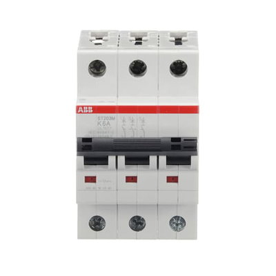 Miniature Circuit Breaker - ST200M - 3P - 6 A - K