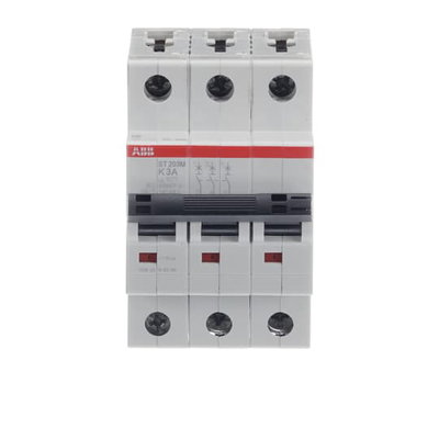 Miniature Circuit Breaker - ST200M - 3P - 3 A - K