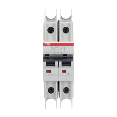 Miniature Circuit Breaker - SU200M - 2P - 15 A - K - (400 V AC) 11.2 kA