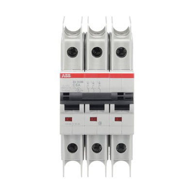 Miniature Circuit Breaker - SU200M - 3P - 6 A - C - (400 V AC) 11.2 kA