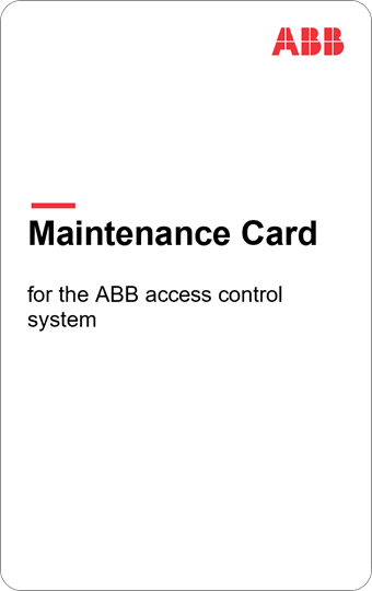 Maintenance Card