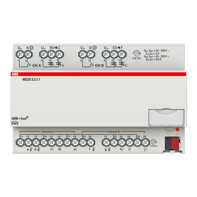 HCC/S2.2.1.1 Heating/Cooling Circuit Controller, 2-fold, 3-point, MDRC