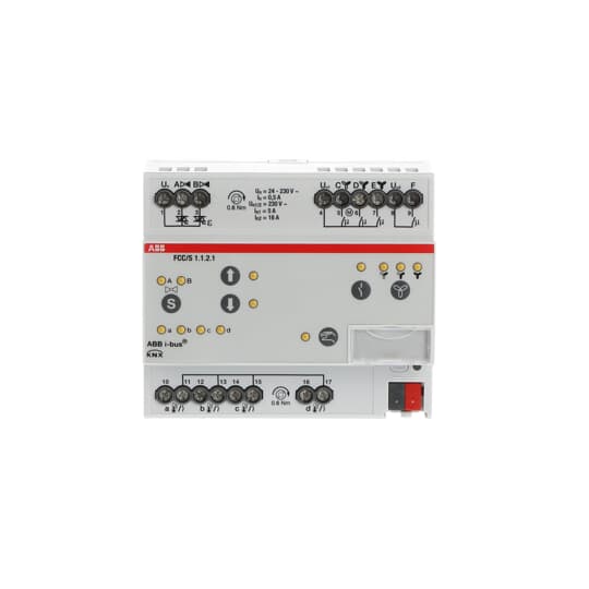 FCC/S1.1.2.1 Fan Coil Controller, 2 x PWM, Manual Operation, 3-stage, MDRC