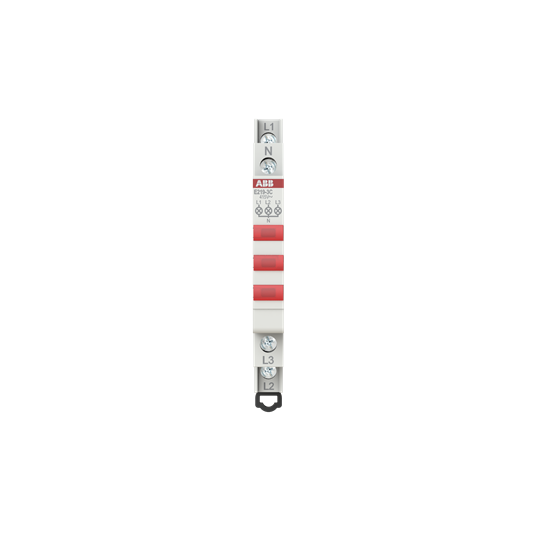 Indicator Light, 16 A, 415 / 230 V AC, 3LED, Red, MW: 0.5