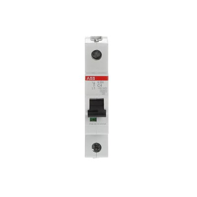 Miniature Circuit Breaker - S200 - 1P - 4 A - C - (AC) 6 kA