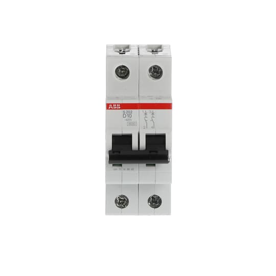 Miniature Circuit Breaker - S200 - 2P - 10 A - D - (AC) 6 kA