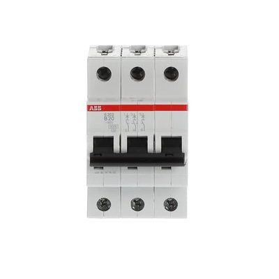 Miniature Circuit Breaker - S200 - 3P - 20 A - B - (AC) 6 kA