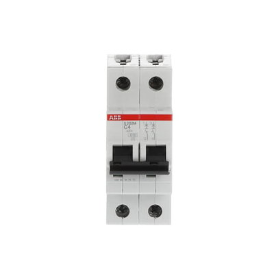 Miniature Circuit Breaker - S200M - 2P - 4 A - C - (AC) 10 kA