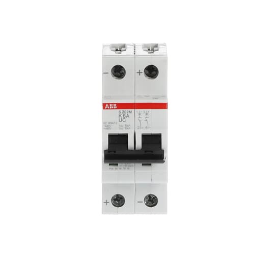 Miniature Circuit Breaker - S200MUC - 2P - 6 A - K - (AC) 10 kA