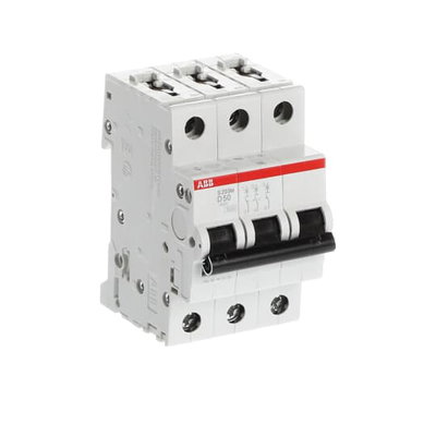 Miniature Circuit Breaker - S200M - 3P - 50 A - D - (AC) 10 kA