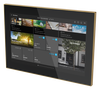 Touch panel, Wi-Fi, glass black / gold