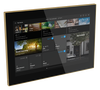 Touch panel, Wi-Fi, glass black / gold