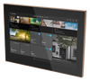 Touch panel, Wi-Fi, glass black / rosegold
