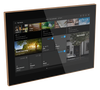 Touch panel, Wi-Fi, glass black / rosegold