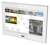 Touch panel, Wi-Fi, glass white / stainless steel
