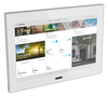 Touch panel, Wi-Fi, glass white / stainless steel