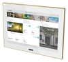 Touch panel, Wi-Fi, glass white / gold