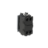 Switch 1-way Double Pole 1 gang(s), 2-pole switch with LED not exchangeable Silk Black - Millenium
