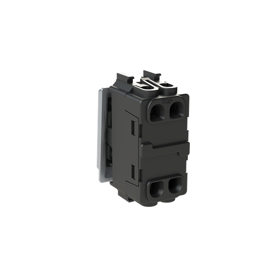 Switch 1-way Double Pole 1 gang(s), 2-pole switch with LED not exchangeable Silk Black - Millenium – Görsel 2 / 3