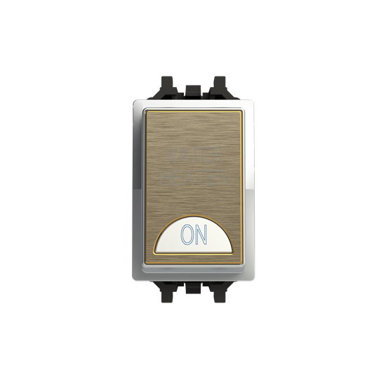 Switch 1-way Double Pole 1 gang(s), 2-pole switch with LED not exchangeable Antique Gold - Millenium