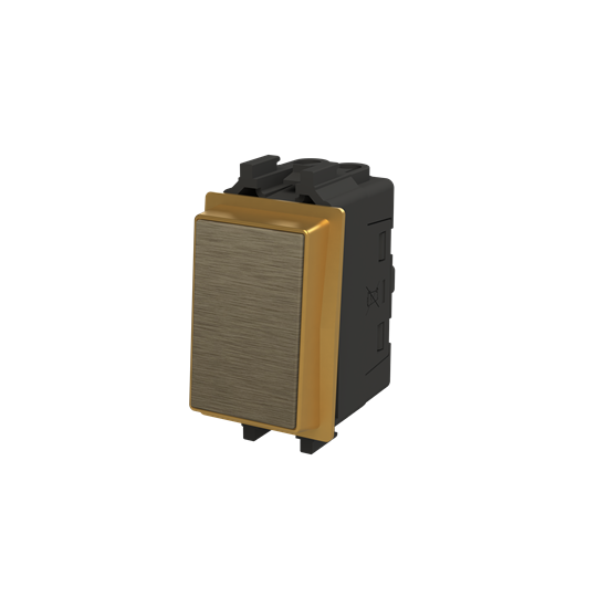 Switch 1-way 1 gang(s), Off switch 1-pole Antique Gold - Millenium – Görsel 3 / 3