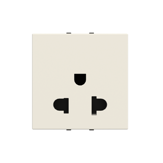 Socket outlet EU/US 2P White - Millenium