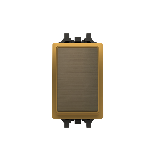 Switch 1-way 1 gang(s), Off switch 1-pole Antique Gold - Millenium