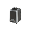 Switch 1-way Double Pole 1 gang(s), 2-pole switch with LED not exchangeable Silk Black - Millenium