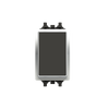 Switch 1-way 1 gang(s), Off switch 1-pole Silk Black - Millenium