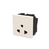 Socket outlet EU/US 2P White - Millenium