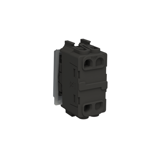 Switch 1-way 1 gang(s), Off switch 1-pole Silk Black - Millenium – Görsel 2 / 3