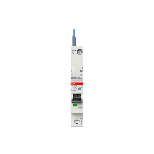 Residual Current Circuit Breaker with Overcurrent Protection DSE201 M - 1P+N - 30 mA - 6 A - C - Type A – Image 2 of 3