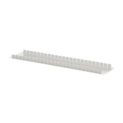 Consumer units accessories module blanking plate , 1 row(s), 12 modules, Plastic , Traffic white