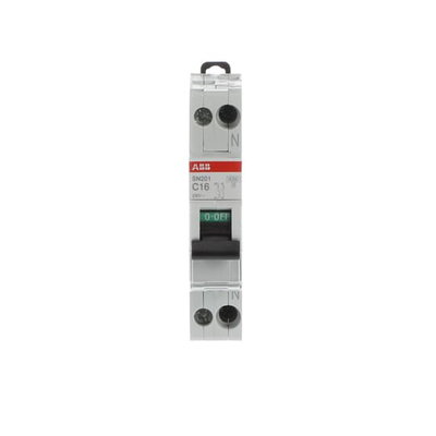 Miniature circuit breaker - SN201 - 1P+N - 16 A - C - (230 V) 6 kA