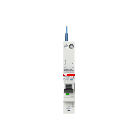 Residual Current Circuit Breaker with Overcurrent Protection DSE201 M - 1P+N - 30 mA - 6 A - B - Type A