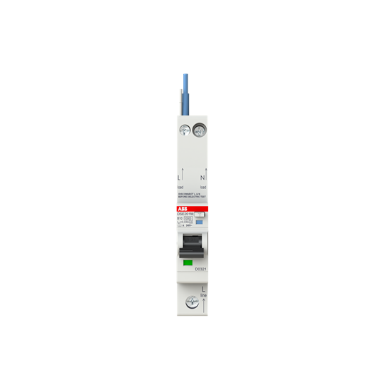 Residual Current Circuit Breaker with Overcurrent Protection DSE201 M - 1P+N - 30 mA - 10 A - B - Type A – Image 2 of 3